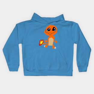 Orange monster Kids Hoodie